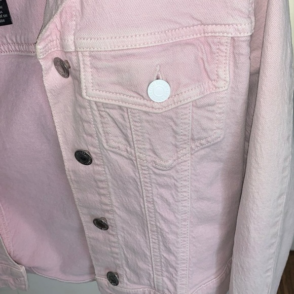 Guess light pink Jean jacket size XS - Picture 3 of 4